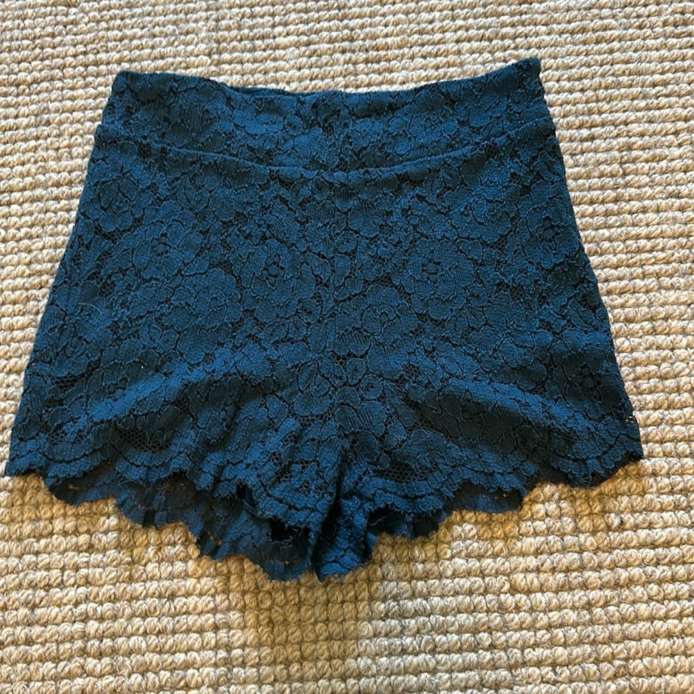 Free People dark blue lace shorts